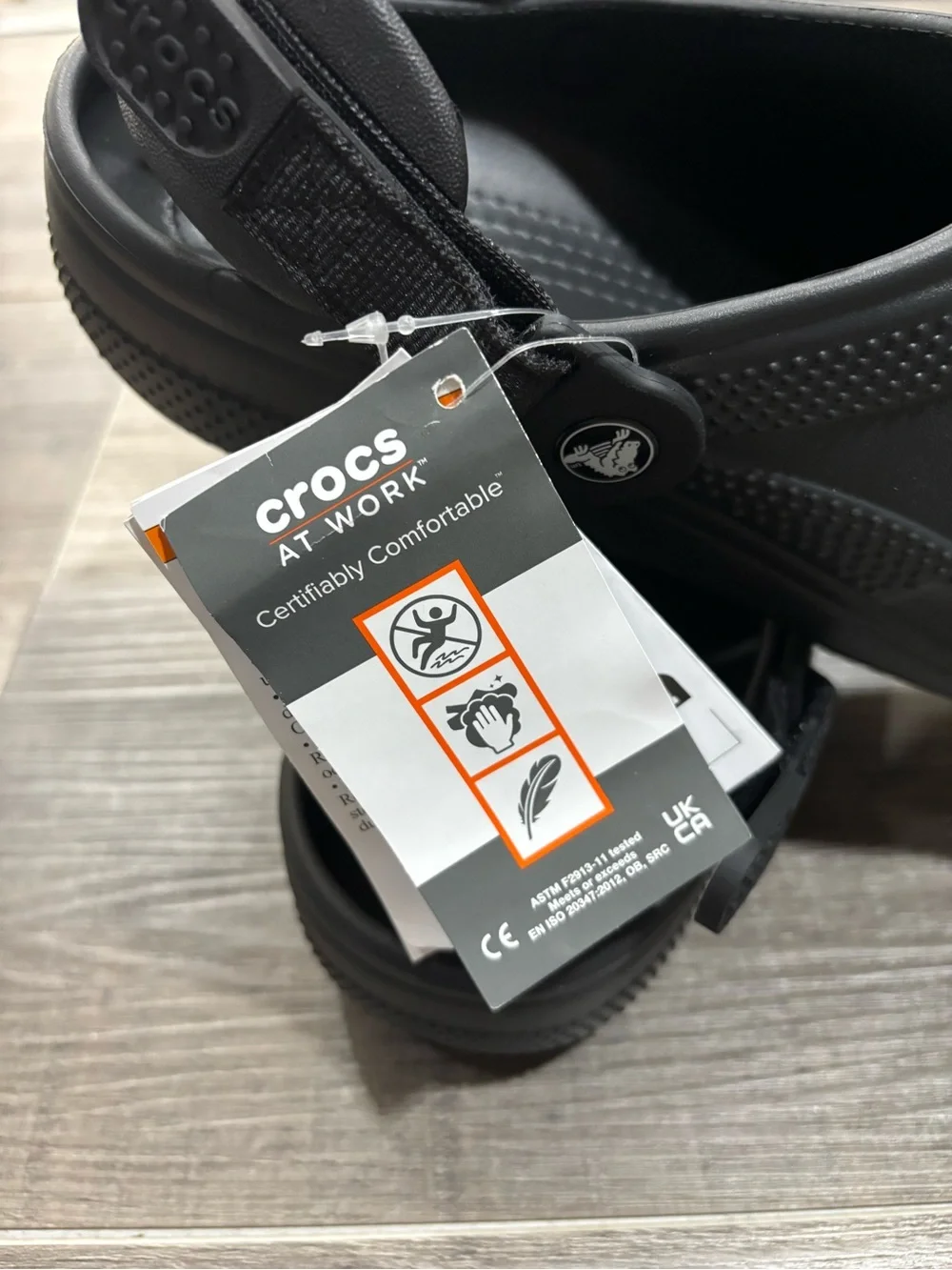 NWT Crocs Classic Work Slip-Resistant Clog Black UnisexM10/W12